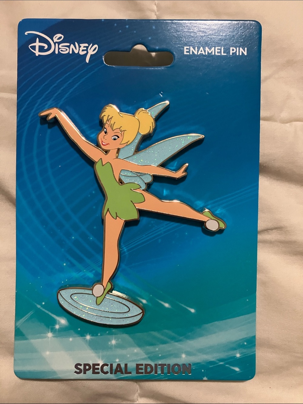 Disney Tinker Bell Green and Blue Enamel Pin